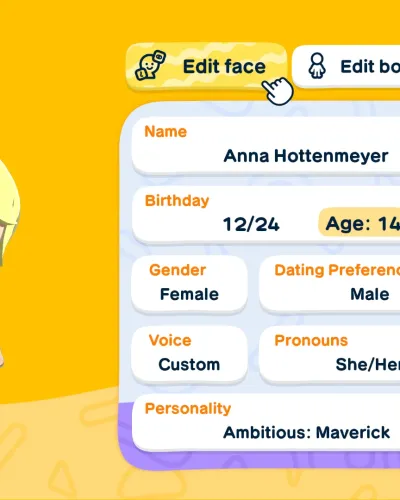 Mii portrait of Anna Hottenmeyer
