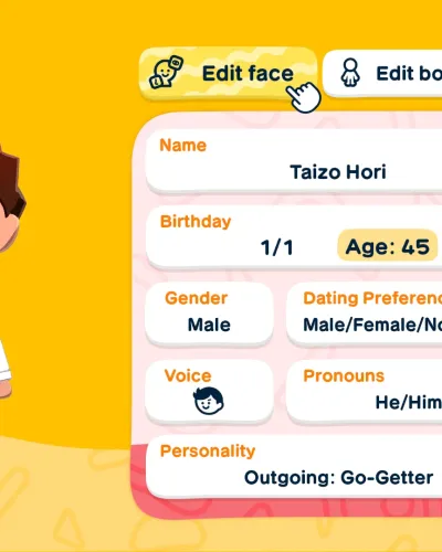 Mii portrait of Taizo Hori