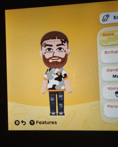 Mii-Porträt von Post Malone