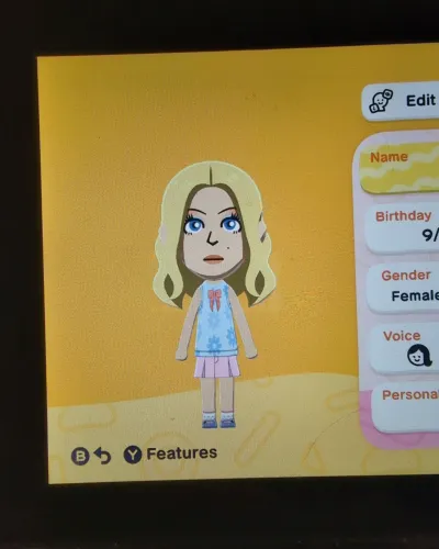 Mii-Porträt von Sydney Sweeney