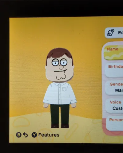 Mii-Porträt von Peter Griffin