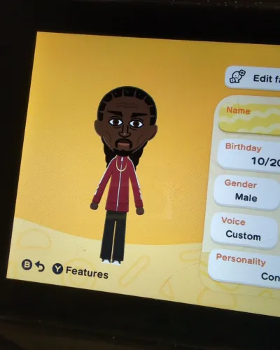 Mii-Porträt von Snoop Dogg