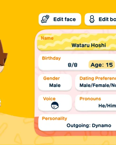 Mii portrait of Wataru Hoshi