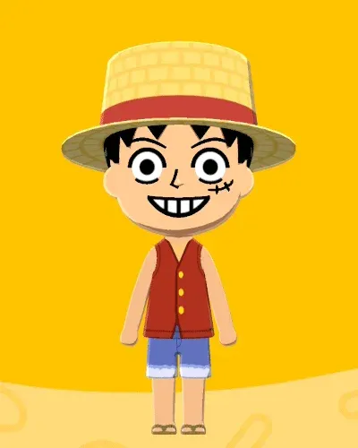Mii-Porträt von Monkey D. Luffy
