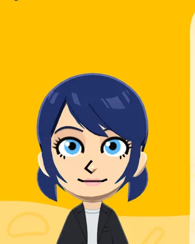 Mii portrait of Marinette Dupaint-Cheng