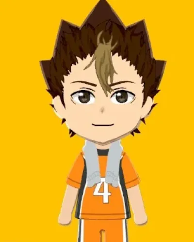 Mii-Porträt von Yuu Nishinoya (New)