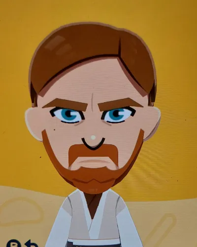 Mii-Porträt von Obi-Wan Kenobi