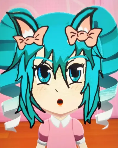 Mii portrait of Hatsune Miku
