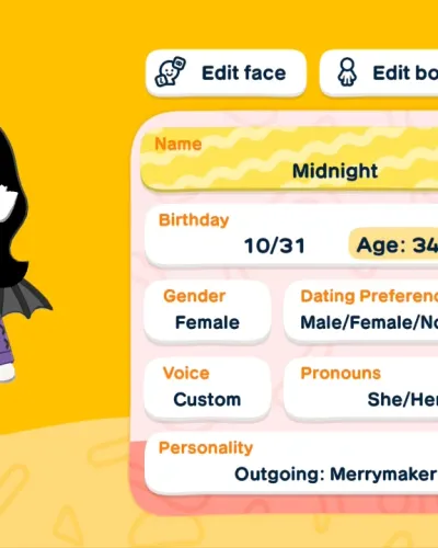 Mii portrait of Midnight
