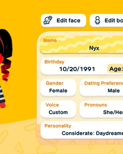 Mii portrait of Nyx