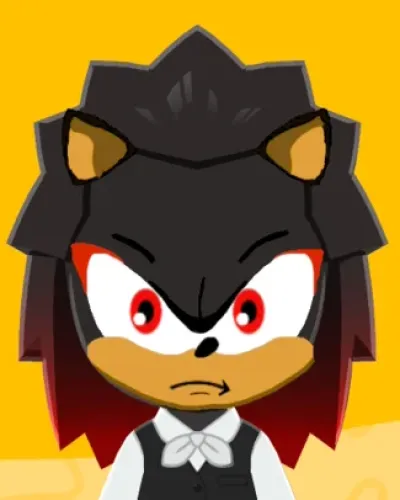 Mii portrait of Shadow The Hedgehog
